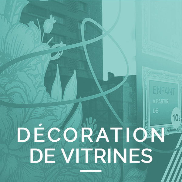 Adhésifs vitrine - Stickers - Décoration de vitres personnalisée