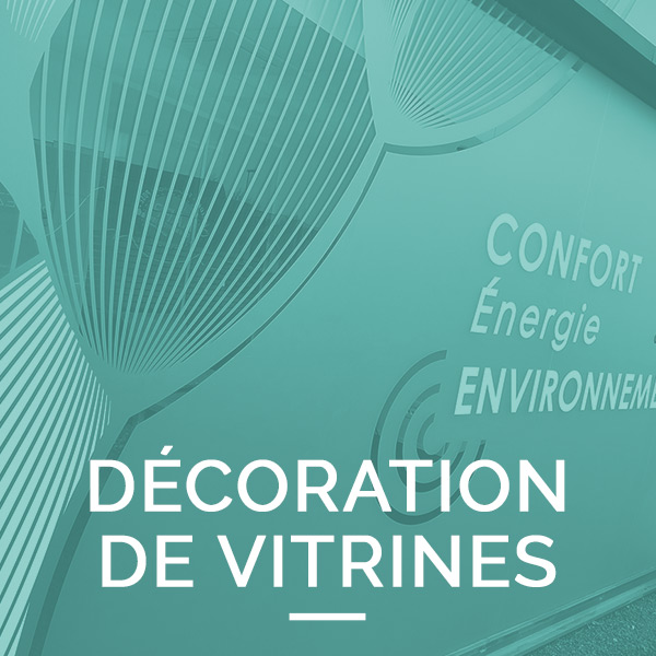 Adhésifs vitrine - Stickers - Décoration de vitres personnalisée